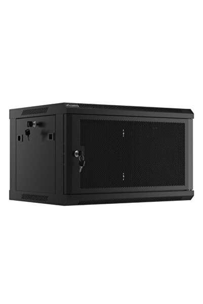 Lanberg Ερμάριο Δικτύου Τοίχου 19 " 6U, 600x450 χιλ., με Διάτρητη Πόρτα, Μαύρο