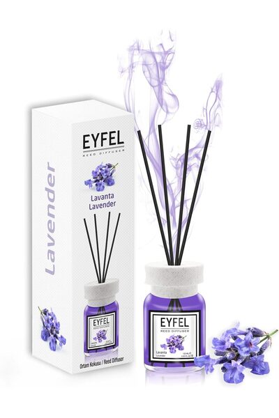 Generic Lavender Reed Diffuser 120ml | Calming Floral Room Fragrance with 4 B...