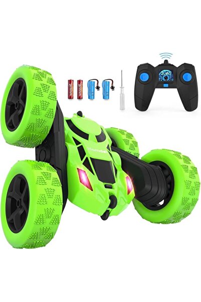SCIENISH Remote Control Car for 6-12 Year Old Double Sided 360°Rotating 4WD R...