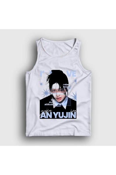 Presmono Unisex White an Yujin Rebel K-Pop Ive Singlet 619546Tt