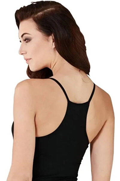 Mariposa Secret Şahinler Sporcu Thin Thread Strap Undershirt B809 Black L