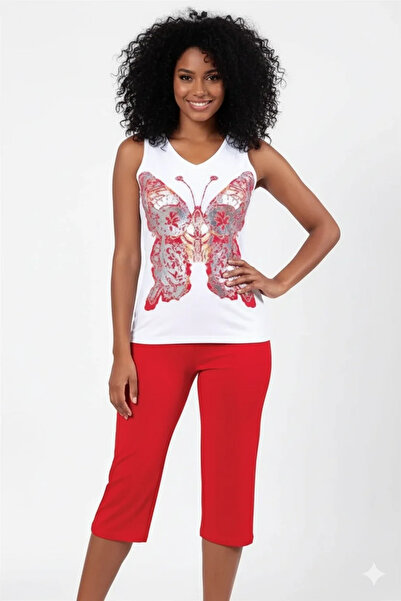Mariposa Secret Şahinler Women's Butterfly Printed Set 457