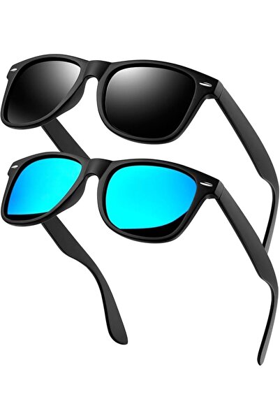 KANASTAL Polarized Sunglasses Classic Fashion Square UV400 Shades 2Pcs | Pola...