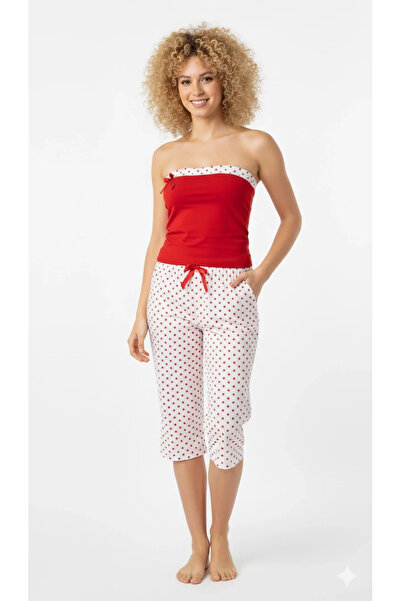 Mariposa Secret Şahinler Polka Dot Straples Suit 452