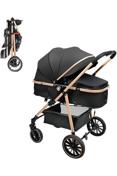 Generic Newborn stroller 2 in 1 Convertible Baby Stroller, Folding High Lands...
