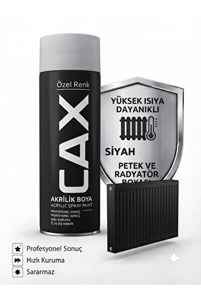 caxcolors CAX Isıya Dayanıklı Petek ve Radyatör Akrilik Sprey Boya 400ml - Hı...