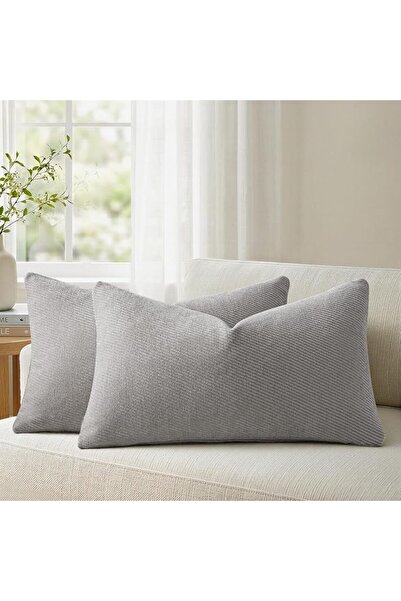 a moment Pack of 2 Decorative Chenille Cushion Cover Throw Pillow Covers with...