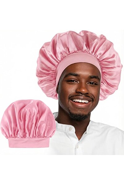 WLLHYF Silk Bonnet for Men, Satin Bonnet Single Layer Elastic Band Silk Sleep...