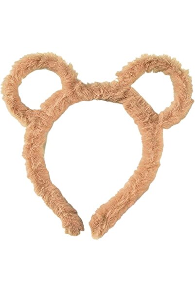 GENERAL Women Winter Thick Plush Headband Round Bear Ears Makeup Hair Hoop Ba...