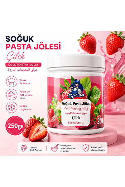 By Paster ÇİLEKLİ SOĞUK PASTA JÖLESİ 250 g