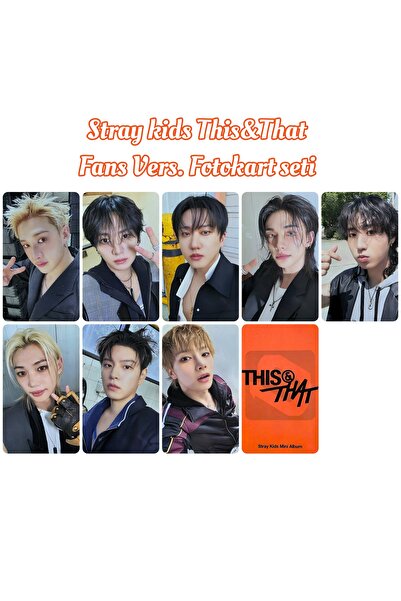 Sntay STRAY KIDS FOTOKART SETİ THİS & THAT ALBUM Fans vers. FOTOKART SETİ