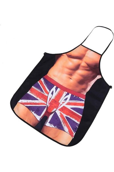 GENERAL 3D Funny Kitchen Apron, Sexy Men and Women, Durable Waterproof Kitche...