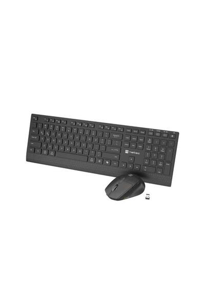 Natec Set tastatură și mouse wireless Stingray 2, Negru