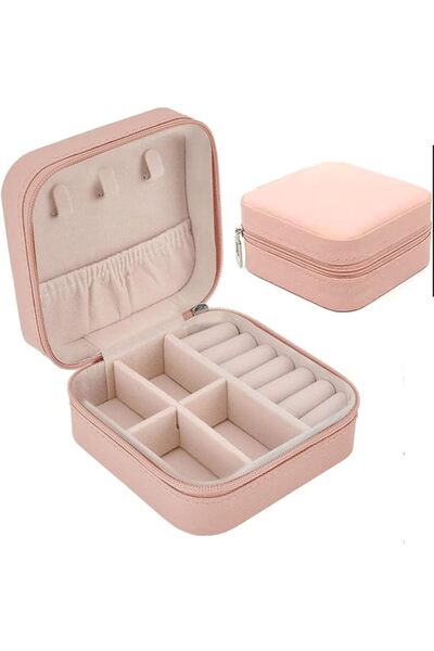 GENERAL Leather Jewelry Box – Compact, Durable PU Leather, Travel-Friendly Je...