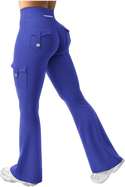 GENERAL YEOREO CoreFlex Women Workout Flare Leggings with Pockets Hidden Scru...