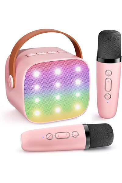 GENERAL Mini Karaoke Machine for Kids HAOMUREN Bluetooth Speaker with 2 Wirel...