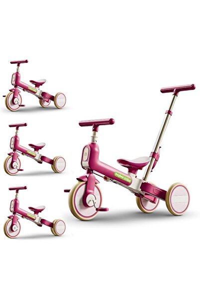 BAYBEE Novak 4 in 1 Convertible Baby Tricycle for Kids, Baby Cycle with 3 Hei...