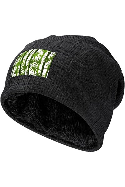 GENERAL Beanie Hat Seaside Palm Tree Sunset Winter Warm Caps Soft Pullover Ca...