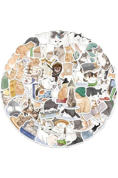 Generic 50pcs Cute Cow Stickers Waterproof Decals for Water Bottles Car Windo...
