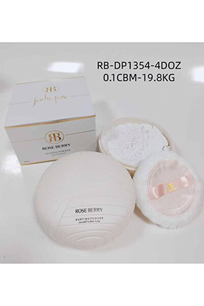 ROSE BERRYY Rose Berry Scented Body Powder Set (Powder + Soft Sponge)