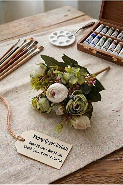 Dekosimge Artificial Flower Bouquet 28 cm Arrangement Garnish