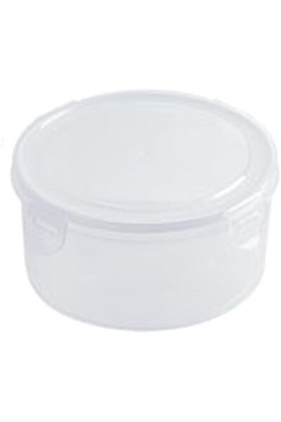 Fdit Plastic Food Storage Container, Round Sealing Storage Box with Lid, Mult...