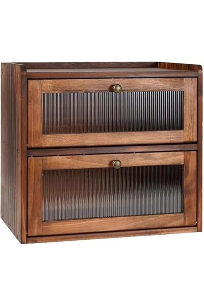 Generic Double Layer Large Capacity Bread Box,Bread Bin for Kitchen Counterto...