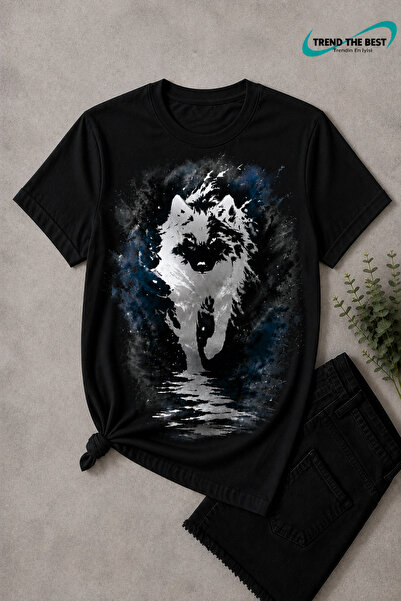 TREND THE BEST Trendin En İyisi Summer Walking Wolf Printed Unisex Girls, Boy...