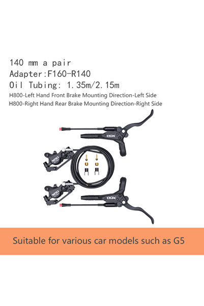 Choice 1 Pair140mm H800X2 XOD XD-H800 / XD-H880 Hydraulic Disc Brakes for Ele...
