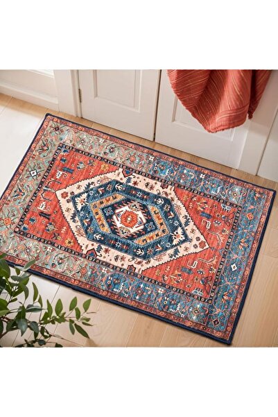 PYEBE Area Rugs, Ultra-Thin Washble Rug, Persian Crystal Print Home Decor Are...