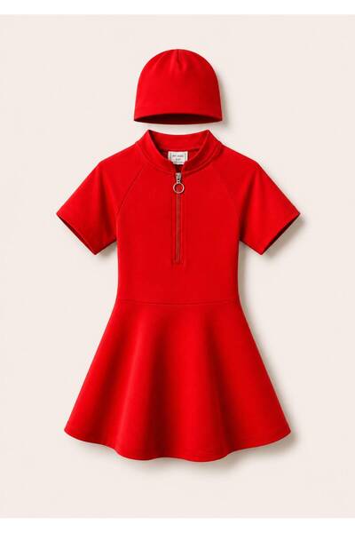 mikam Enn New Season Short Sleeves Zippered Jumpsuit Swimsuit with Skirt and ...