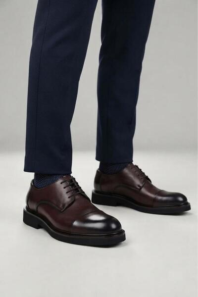 PİSAGOR Ps-74749 Genuine Leather Men's Exclusive Oxford Casual Shoes