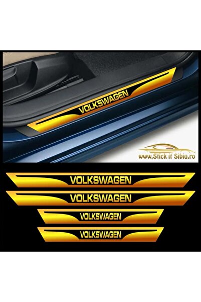 StickITsibiu Volkswagen Door Sill Protector Set - Car Stickers | Water + UV R...