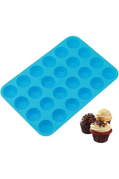 Generic Wady Large Mini Muffin Pans - 24 Cup Jumbo Silicone Pan for Cupcakes ...