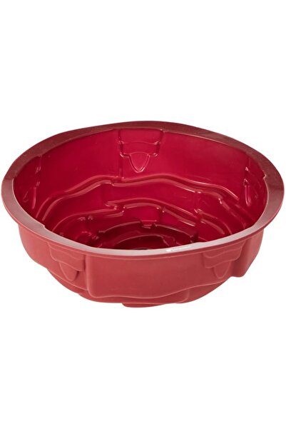 Generic BAKE A WISH SILICONE CAKE MOULD 24 CM, RED COLOR
