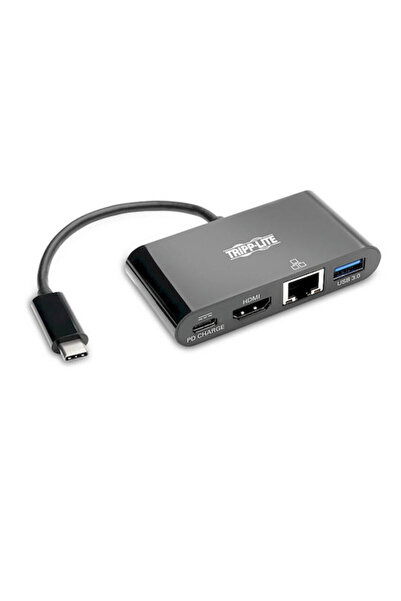 Eaton Σταθμός σύνδεσης USB-C με HDMI 4K PD Ethernet Μαύρο (U444-06N-H4GUBC)