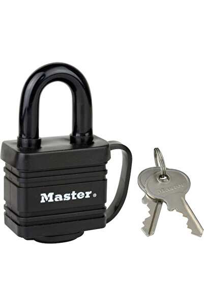 Master Lock Ατσάλινο Λουκέτο Ορειχάλκινο με Κλειδί 40mm Μαύρο 1 τεμάχιο Κωδικ...