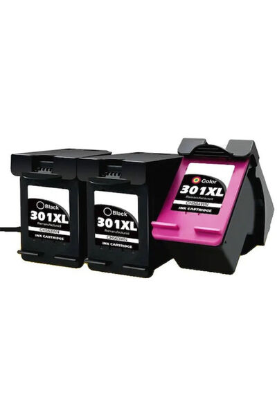 OEM Hp 301xl Ανακατασκευασμένο Δοχείο Μελάνης Υψηλής Απόδοσης 3 τεμάχια