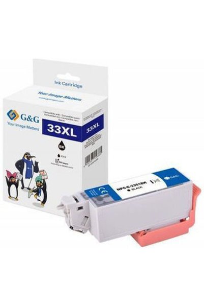 G&G Συμβατό μελάνι για εκτυπωτές inkjet Epson 33XL/ T3351, 650 σελίδες, 12.2m...