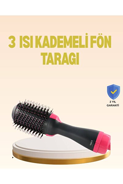 pınaxar 1200W Hair Styling Brush with 3 Heat Levels.