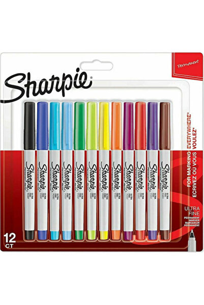 Sharpie Εξαιρετικά Λεπτοί Μόνιμοι Μαρκαδόροι Σχεδίου 0.5mm, Σετ 12 τεμαχίων, ...