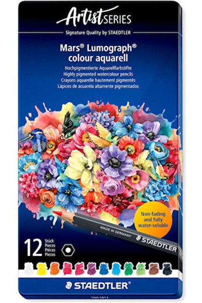 Staedtler Mars Lumograph Aqua – 12 τεμάχια – 100% Pefc 104 M12