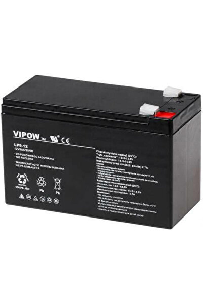 Vipow LP9-12 Μπαταρία UPS με χωρητικότητα 9Ah και τάση 12V 1 τεμάχιο