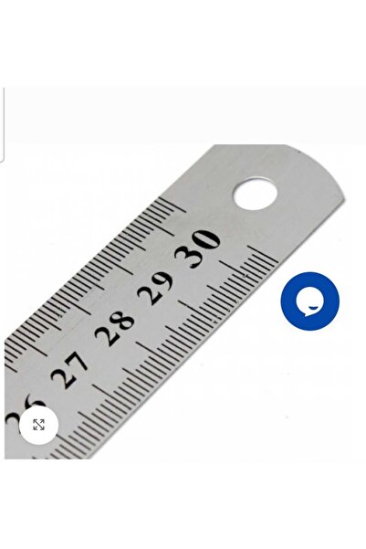 NO BRAND STEEL RULER 30 CM