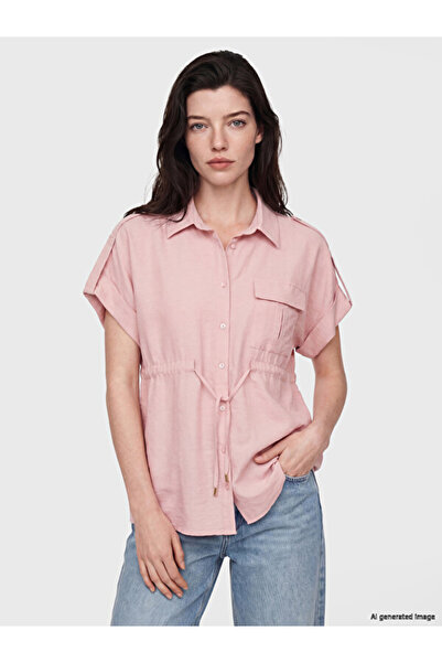 LC Waikiki Sparkling Choices from Shining Store Women's Shirt with Tie-Up Det...