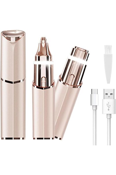 ENER MOZZARELLA Eyebrow & Facial Trimmer, 2 in 1 Electric Facial Hair Removal...