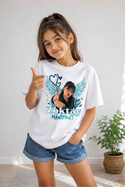 OWNME KIDS Μπλουζάκι για κορίτσια με στάμπα Zoktay Manifest Oversize