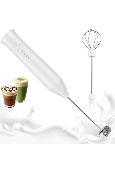 GENERAL Milk Frother Handheld Rechargeable, Frother Wand Drink Mixer Electric...