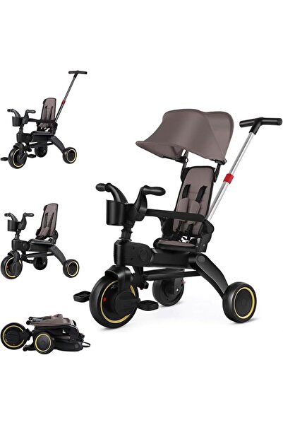 GENERAL Andanna 5-in-1 Convertible Kids Tricycle, Parent Push Handle, Ages 1-...