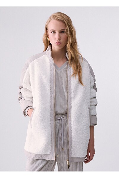 liu.jo Liu Jo Oversize Teddy Bomber Ceket